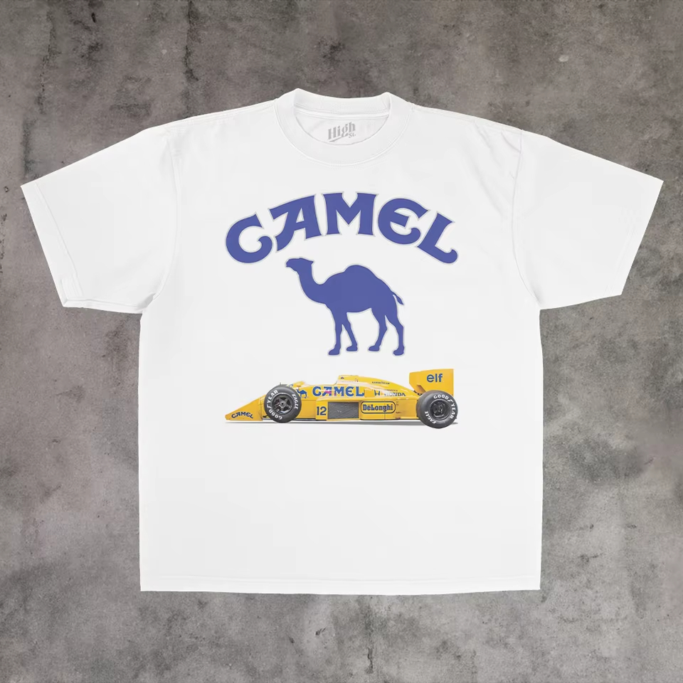 Streetwear Brand Graphics - Vintage Racing Classic Camel Trendy Brand