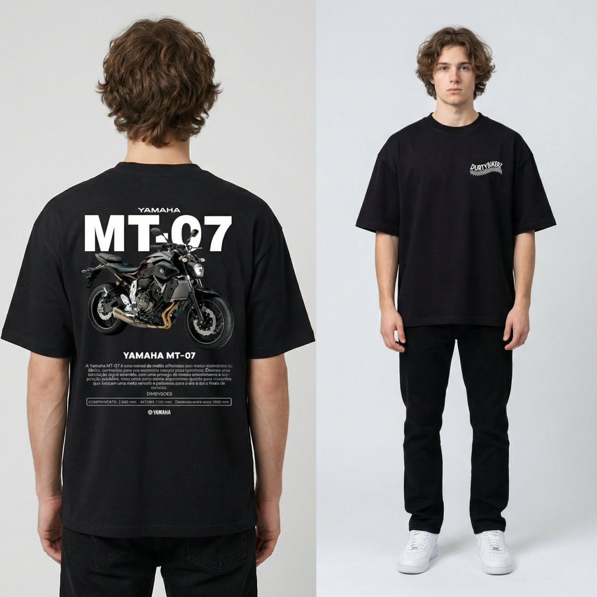 Streetwear Brand Graphics - Yamaha MT-07 Naked Bike Style Racing