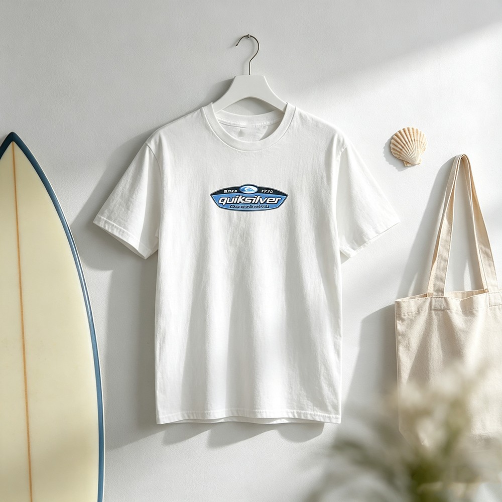 Streetwear Brand Label - Retro Surf Brand Oval Logo Graphic