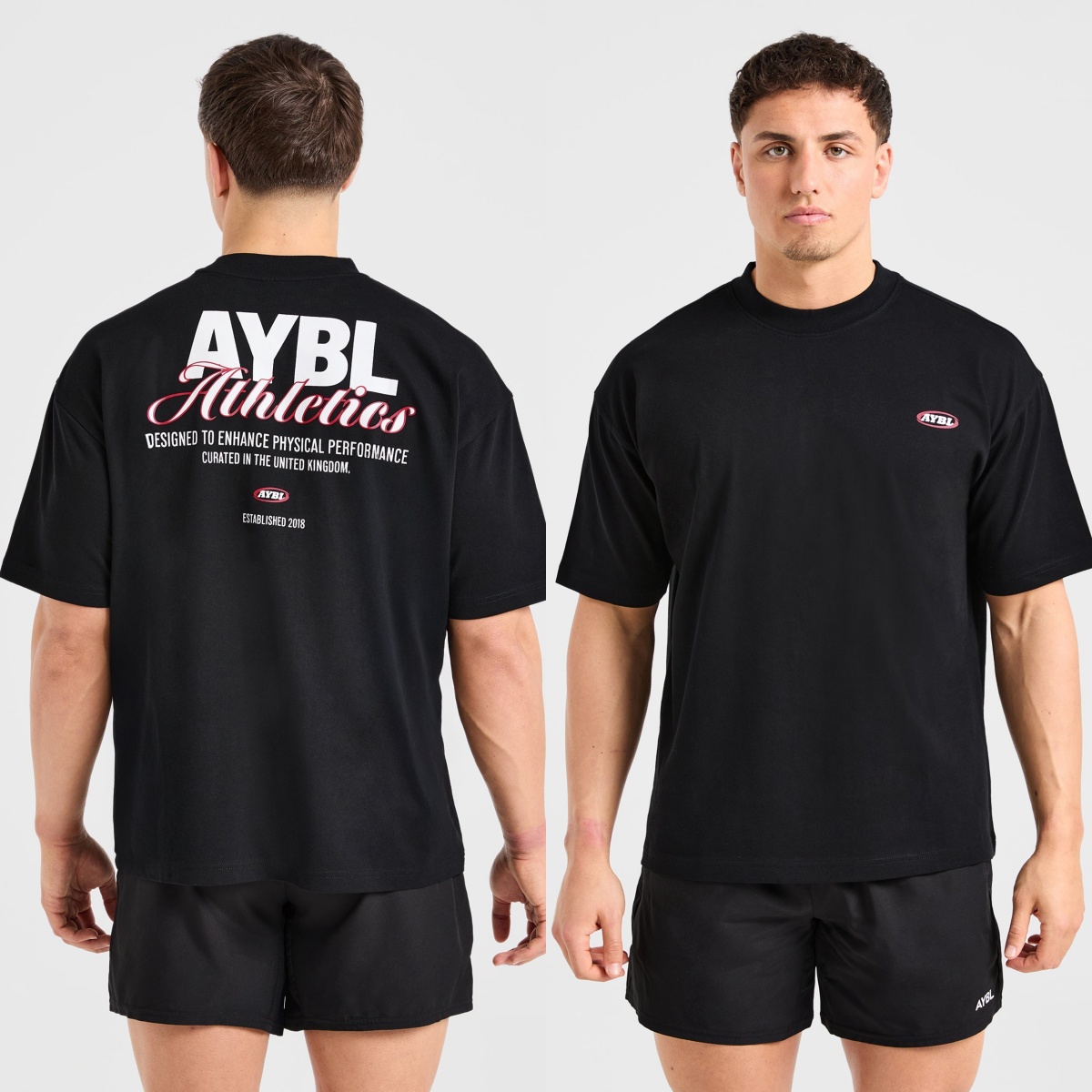 Streetwear Brand Graphics - Athletics Script Oversized Fashion GYM Fitness