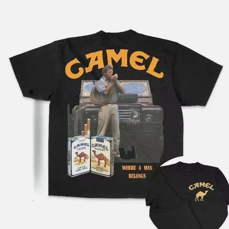 Vintage Racing Classic Camel T - Streetwear Brand Graphics ulasan dan harga