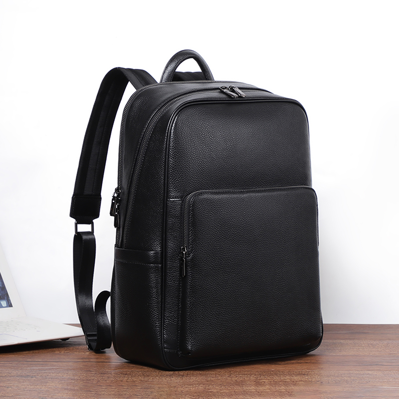 100% Cow Genuine Leather Men B - Streetwear Brand Backpack ulasan dan harga