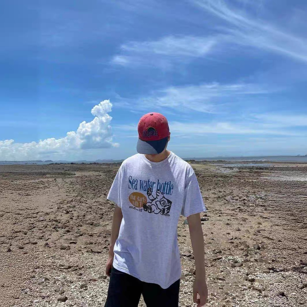 Summer New Loose Polar Bear Pr - Streetwear Brand Label ulasan dan harga