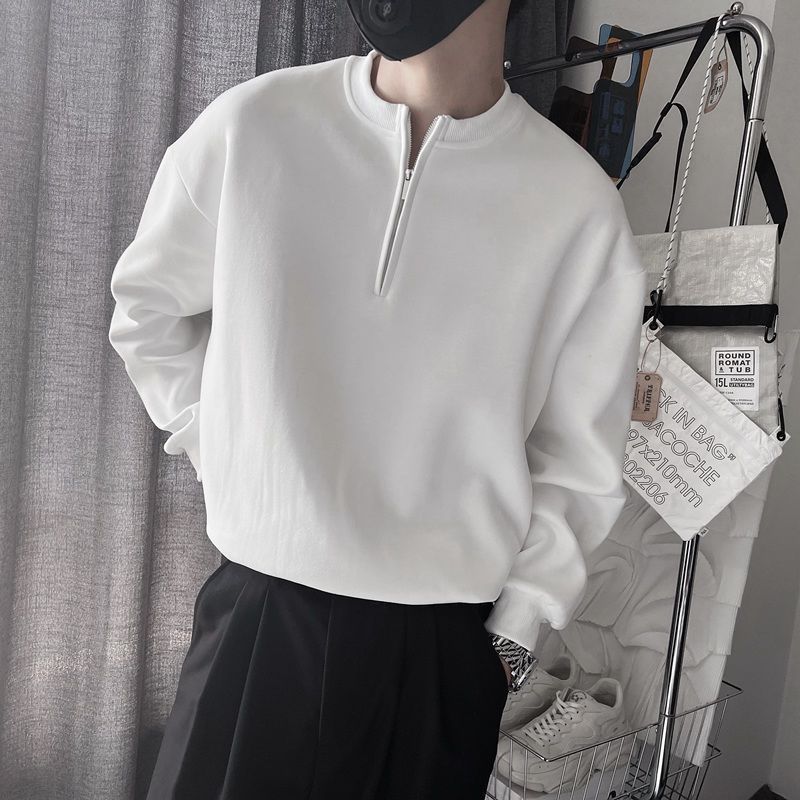 Men's Spring Autumn Stand Coll - Streetwear Brand Niche ulasan dan harga