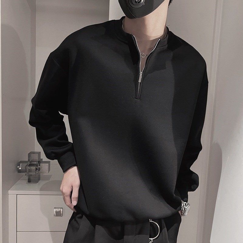 Men's Spring Autumn Stand Coll - Streetwear Brand Niche ulasan dan harga