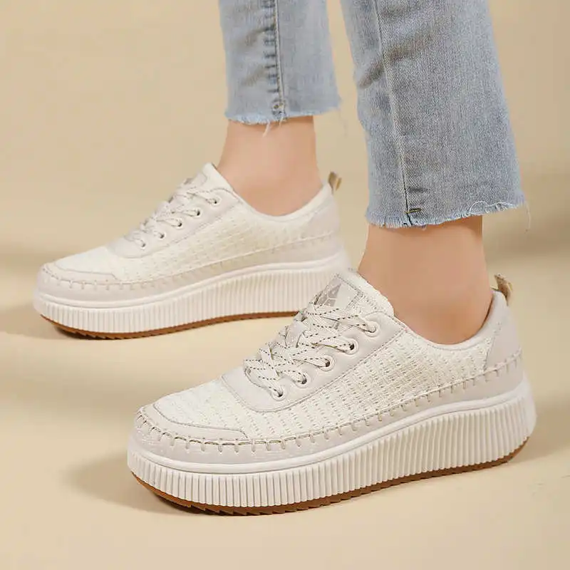 Brown Shoes Woman Flats Autumn - Streetwear Brand Name ulasan dan harga