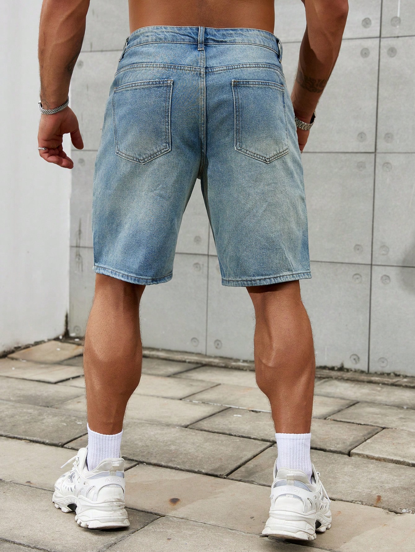 New Fashion Mens Ripped Short  - Streetwear Brand New ulasan dan harga