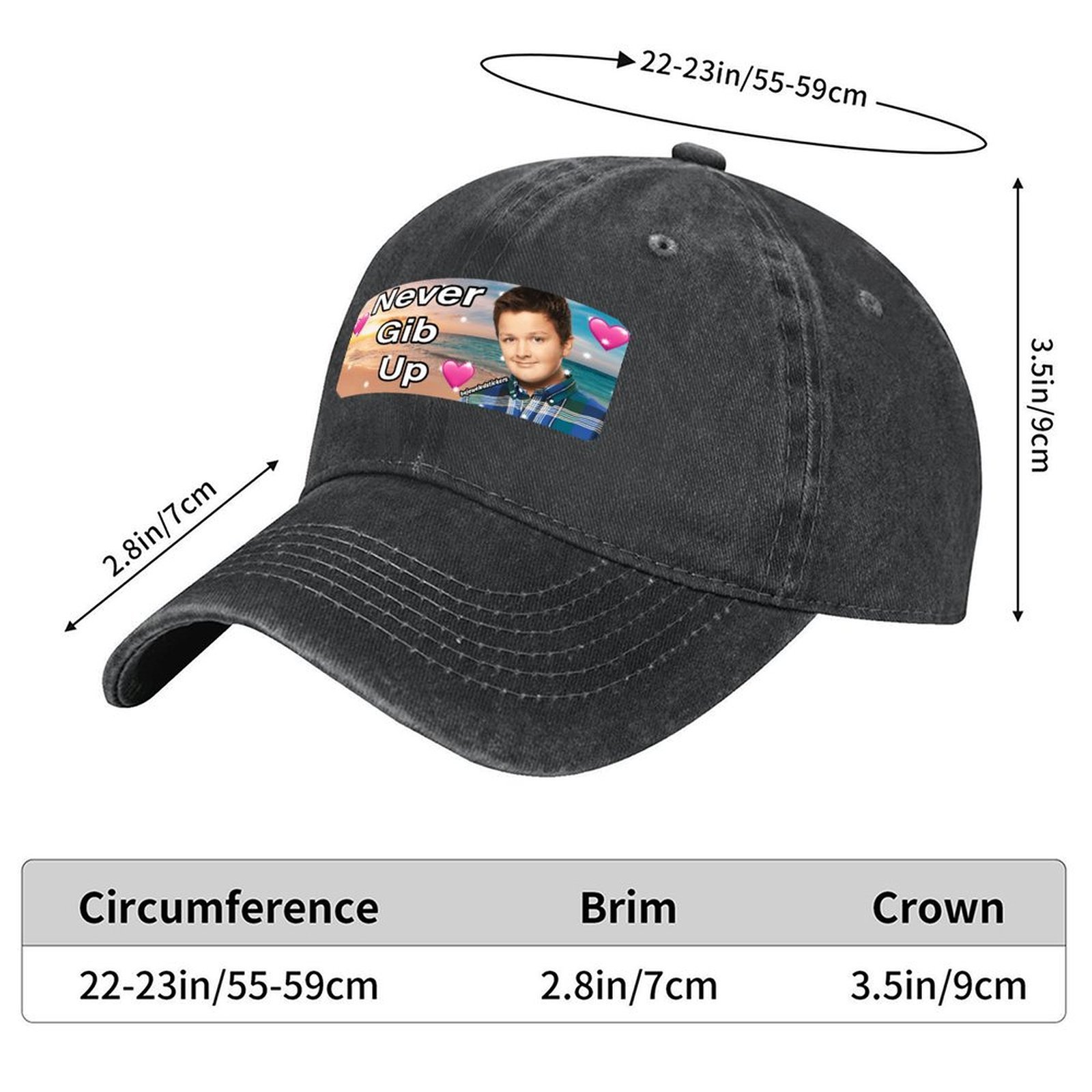 Never gib up bumper Sticker Ba - Cap Streetwear Brand ulasan dan harga